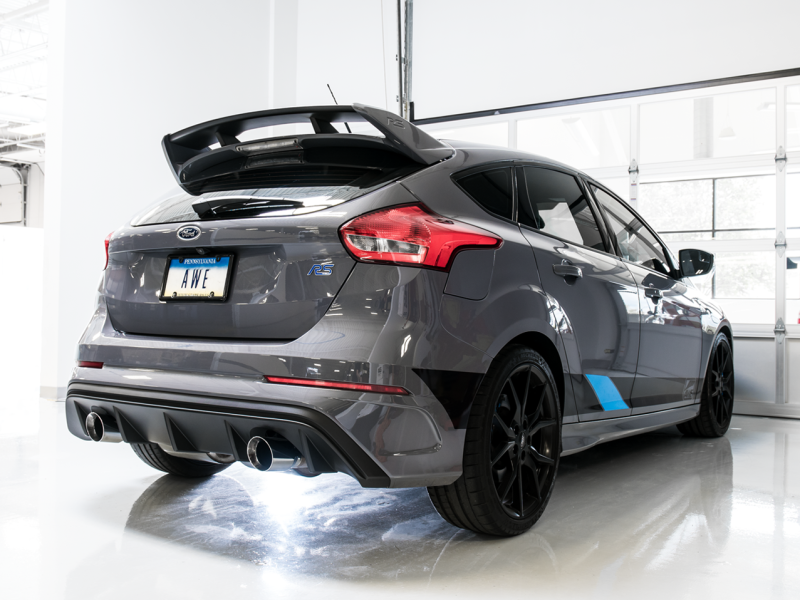 Échappement Cat-back AWE Tuning Ford Focus RS SwitchPath - Pointes noires diamant