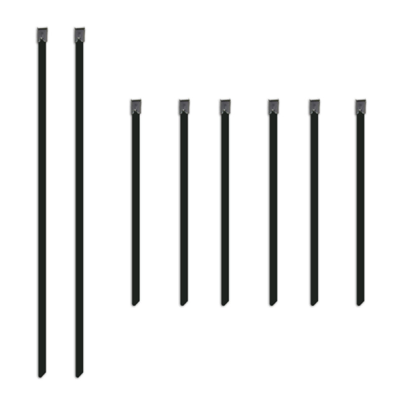 Mishimoto Lot de six colliers de serrage verrouillables en acier inoxydable de 15,24 cm et deux de 35,56 cm