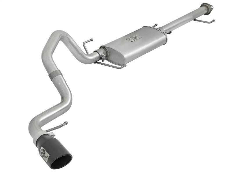 aFe Scorpion Échappement Cat-Back en acier aluminisé 2-1/2in avec embouts noirs 07-17 Toyota FJ Cruiser V6 4.0L
