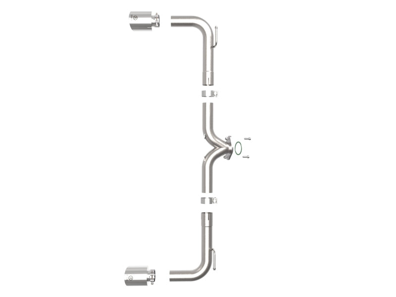 aFe Takeda Échappement Axle-Back 2,5 pouces en acier inoxydable 304 avec embouts polis Mazda 3 L4 2.0L/2.5L 14-18