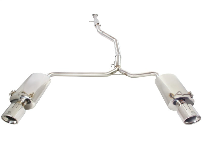 aFe Takeda Échappement 304SS Double Cat-Back avec Embouts Polis 13-17 Honda Accord LX/EX/EX-L Sedan L4 2.4L