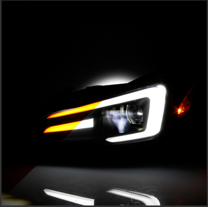 Spyder Subaru Impreza WRX 15-20 LED Phares LED Haute Puissance-Noir PRO-YD-SWRX15LEDAP-SBSEQ-BK