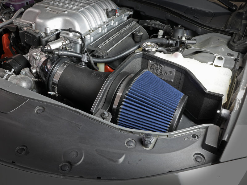 aFe 17-18 Dodge Challenger/Charger Magnum FORCE Stage-2XP Système d'admission d'air froid avec Pro DRY S - Noir