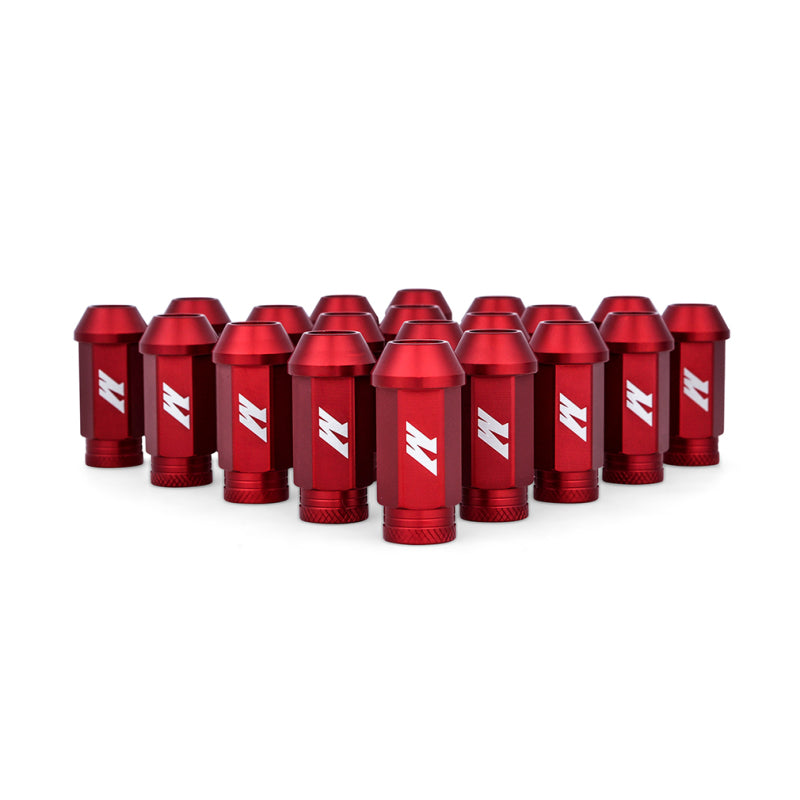 Écrous de roue antivol en aluminium Mishimoto M12x1.25, lot de 20 pièces, rouge
