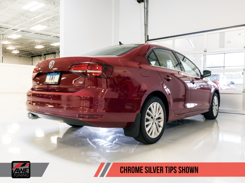 AWE Tuning Mk6 GLI 2.0T - Échappement Mk6 Jetta 1.8T Touring Edition - Embouts en argent poli