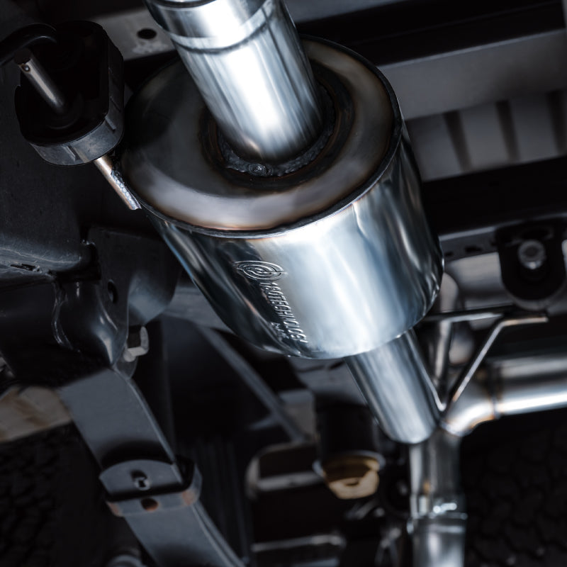 AWE Tuning Ford F-150 Tremor 2021+ (avec découpes de pare-chocs) Échappement Catback non résonant 0FG - Embouts noirs diamant