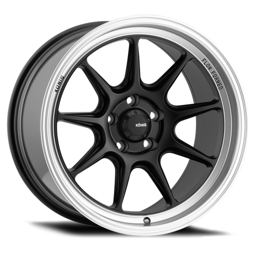 KONIG COUNTERGRAM MATTE BLACK / MATTE MACHINED LIP