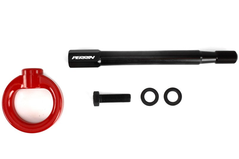 PERRIN 08-14 Subaru WRX et STI / 08-11 Impreza / 05-09 Legacy Kit crochet de remorquage (avant) - Rouge