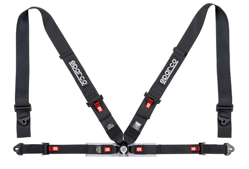 Harnais de compétition Sparco Belt 4 points 3 pouces/2 pouces - Noir