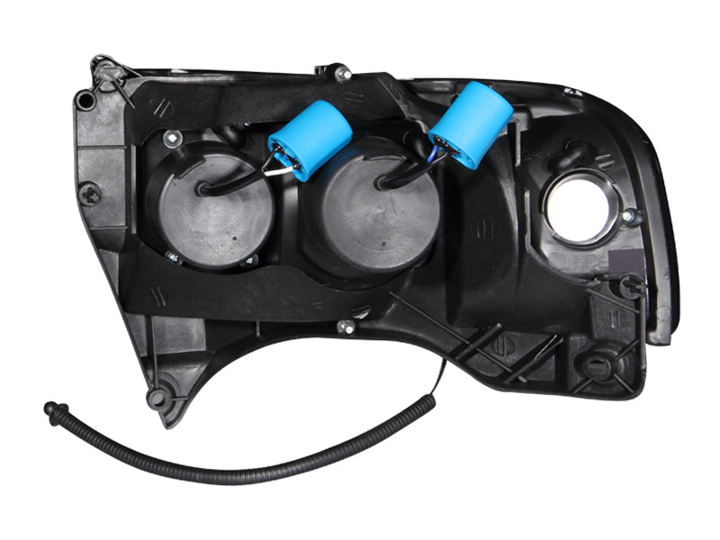ANZO 1994-2001 Phares de projecteur Dodge Ram avec Halo Noir