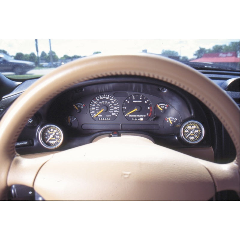 Autometer 94-00 Ford Mustang 52 mm Noir Lunette de groupe d'instruments double