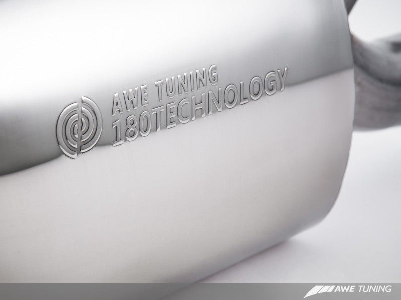 Système d'échappement AWE Tuning Audi B8.5 S5 3.0T Touring Edition - Embouts noirs diamant (90 mm)