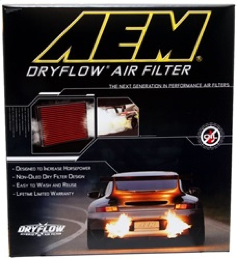 AEM 07-10 Impreza / 08-10 Forester 8,75 pouces O/SL x 8,563 pouces O/SW x 2,438 pouces H Filtre à air DryFlow