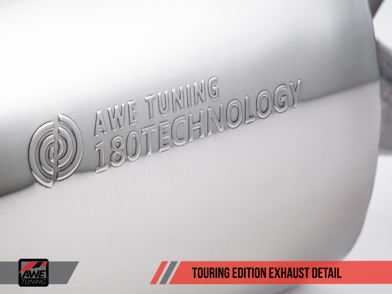 AWE Tuning Mk6 GLI 2.0T - Échappement Mk6 Jetta 1.8T Touring Edition - Embouts en argent poli