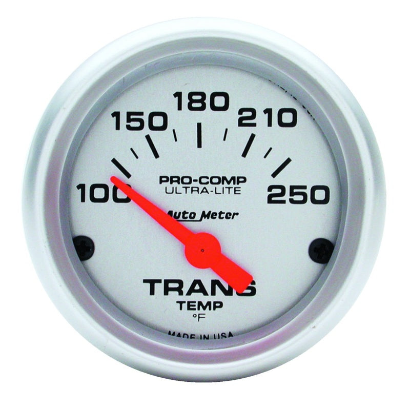 Autometer Ultra-Lite Jauge de température de transmission mécanique 52 mm 100-250 degrés F