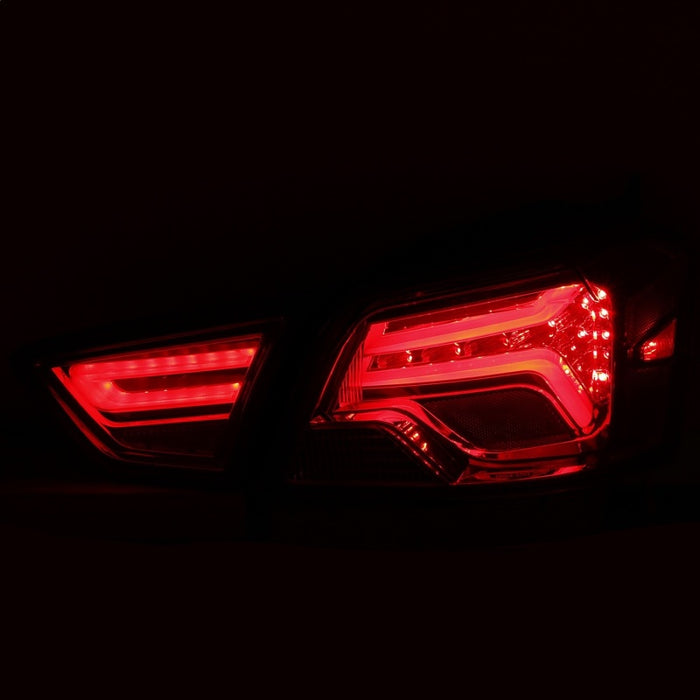 Feux arrière LED ANZO 14-18 Chevrolet Impala rouge/transparent