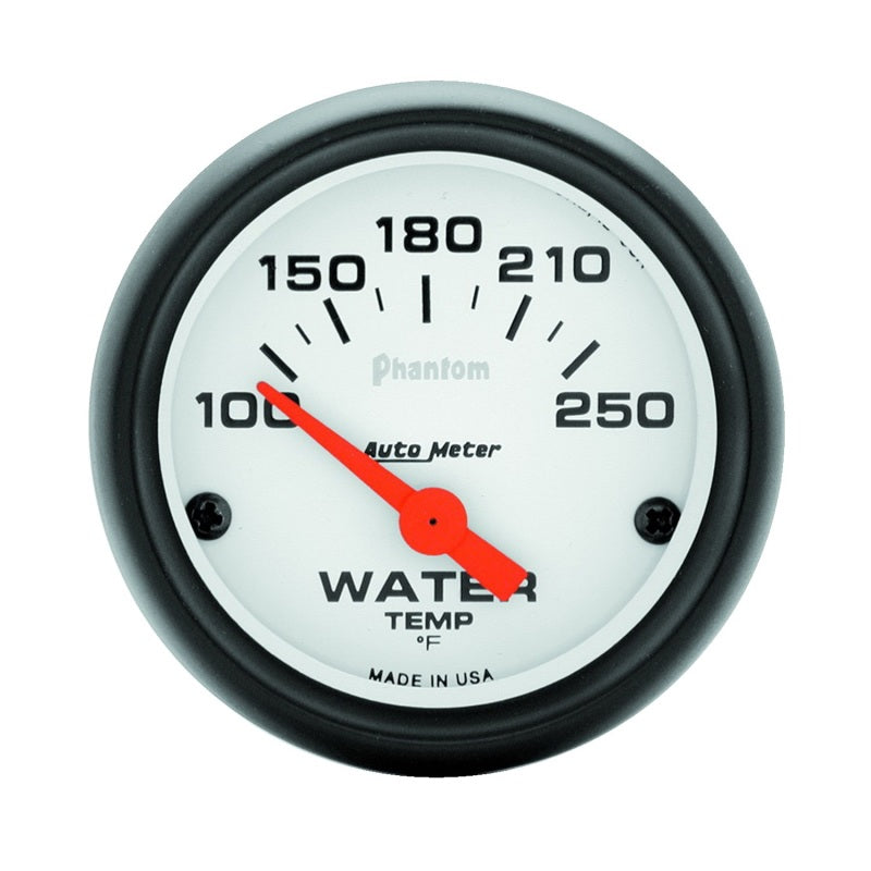 Autometer Phantom 52mm 100-250 Deg F Jauge de température d'eau électronique