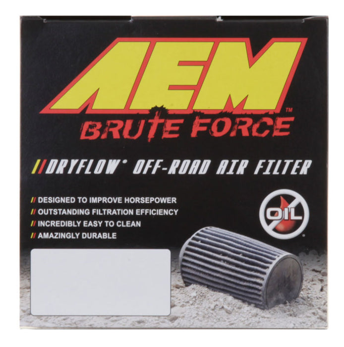 Filtre à air conique AEM DryFlow 3,5 pouces x 9 pouces