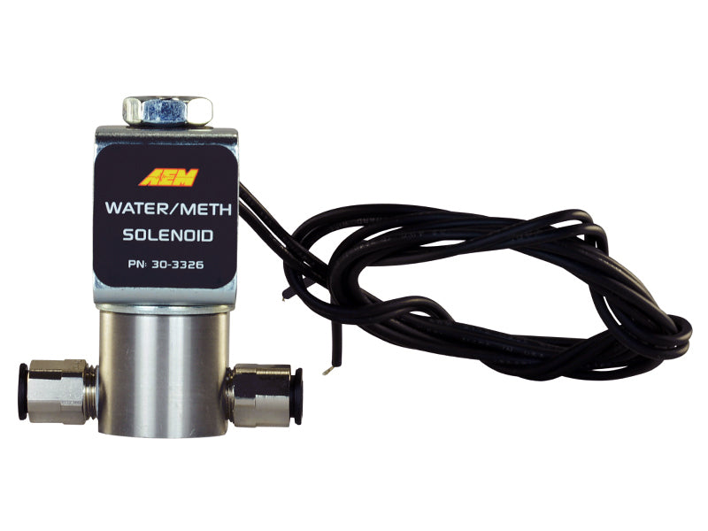 Système d'injection d'eau/méthanol AEM - Solénoïde WMI à haut débit et faible courant - 200PSI 1/8in-27NPT In/Out