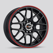 Drag DR34 Flat Black Red Lip