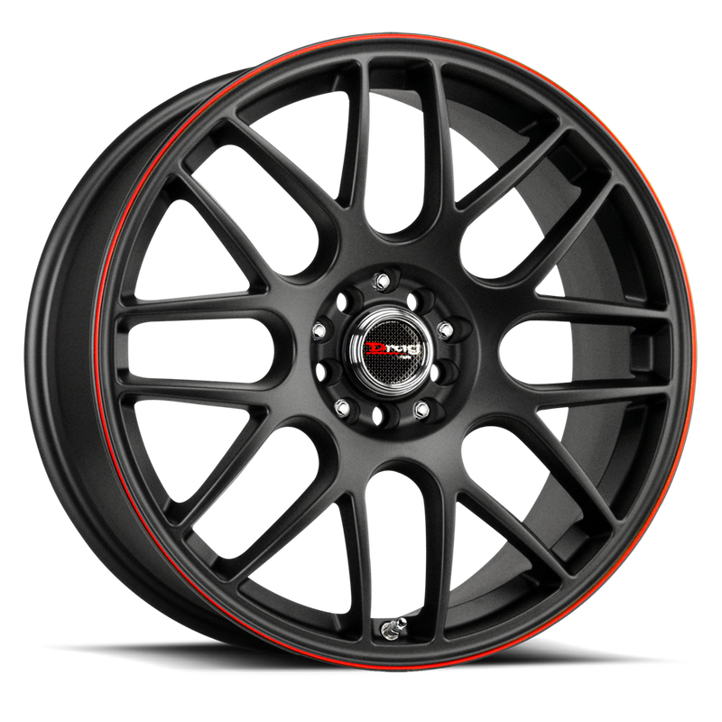 Drag DR34 Flat Black Red Lip