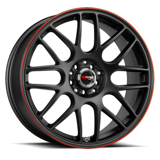 Drag DR34 Flat Black Red Lip