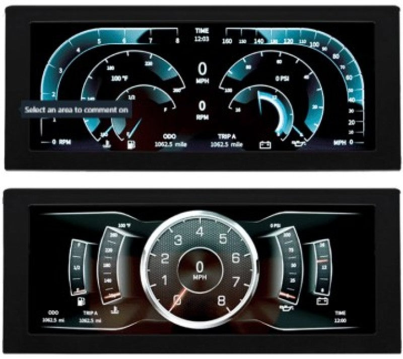 Écran LCD couleur pour instrument numérique Autometer InVision avec montage sur panneau - Universel