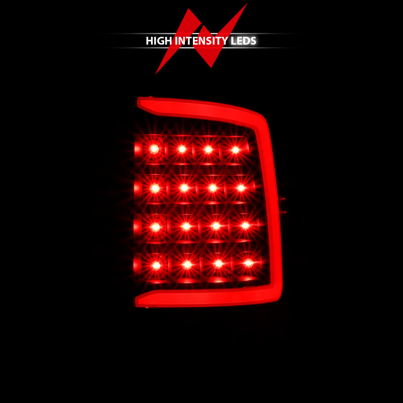 ANZO 2009-2018 Dodge Ram 1500 Feu arrière LED style planche Noir avec lentille fumée