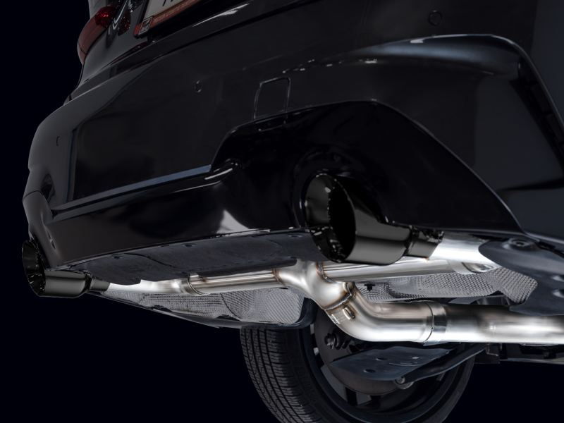 AWE Tuning Échappement Catback Track Edition G2X pour BMW 330i (19-23) / BMW 430i (21-23) Base - Noir Diamant