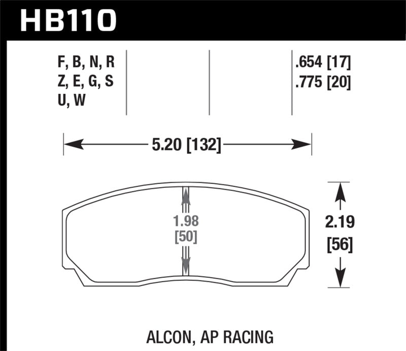 Plaquettes de frein en céramique de performance Hawk AP CP5200 pour utilisation routière