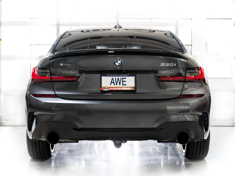AWE Tuning Échappement Catback Track Edition G2X pour BMW 330i (19-23) / BMW 430i (21-23) Base - Noir Diamant