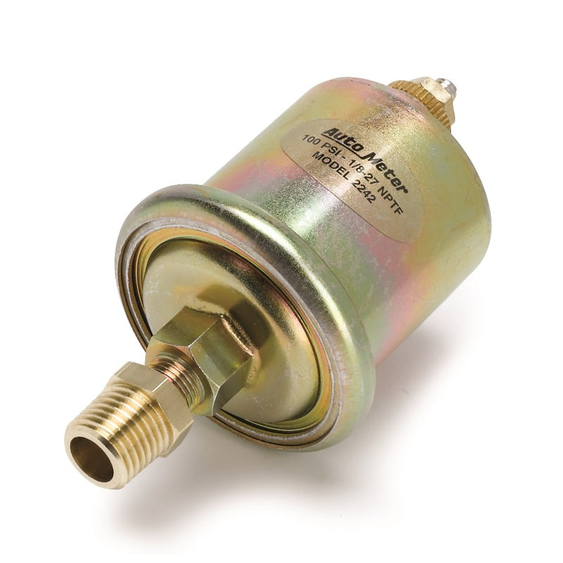 Jauge de pression d'huile électronique Autometer en fibre de carbone 52 mm 100 PSI
