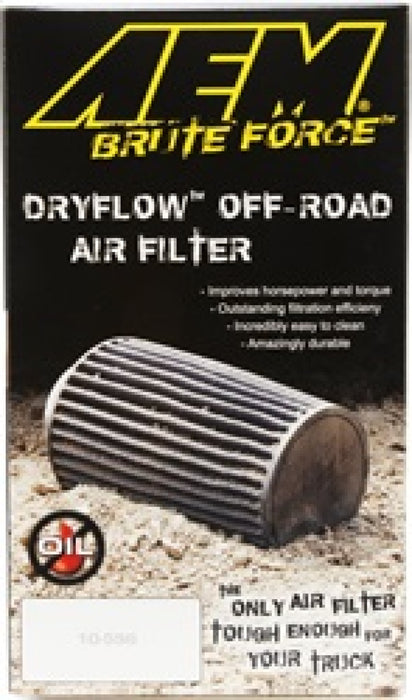 Filtre à air conique AEM DryFlow 3,5 pouces x 9 pouces