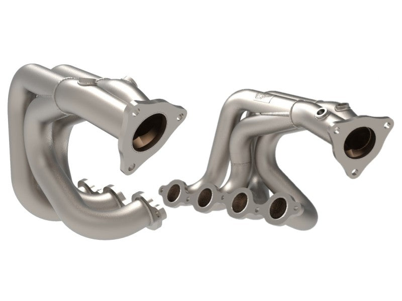 aFe Twisted 304SS Header 2020 Chevy Corvette (C8) 6.2L V8 - Revêtement en céramique de titane