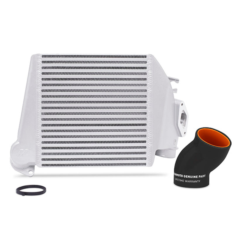 Kit d'intercooler Top-Mount Mishimoto pour Subaru WRX 08-14 - Argent poudré et Durites Noires