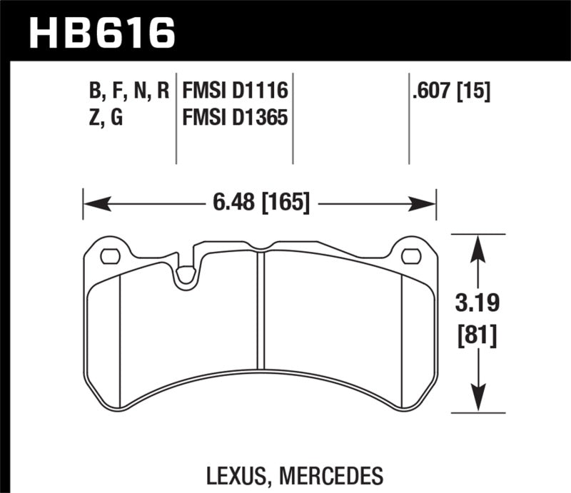 Plaquettes de frein avant Hawk HPS 5.0 Street pour Ford Mustang GT500 13-14