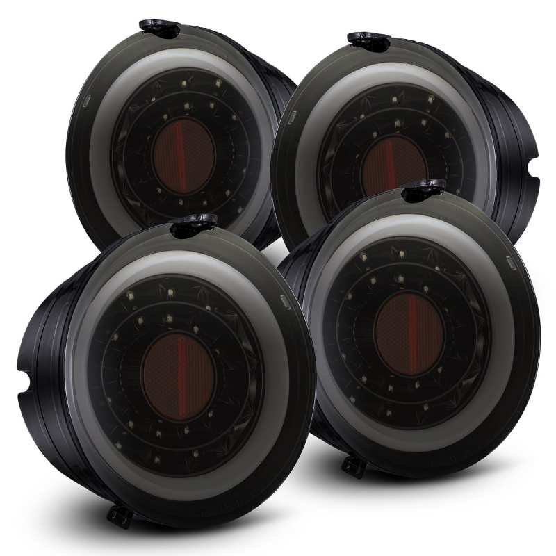 AlphaRex 05-13 Chevrolet Corvette PRO-Series Feux arrière LED Noir jais