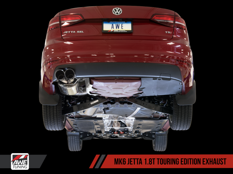 AWE Tuning Mk6 GLI 2.0T - Échappement Mk6 Jetta 1.8T Touring Edition - Embouts en argent poli