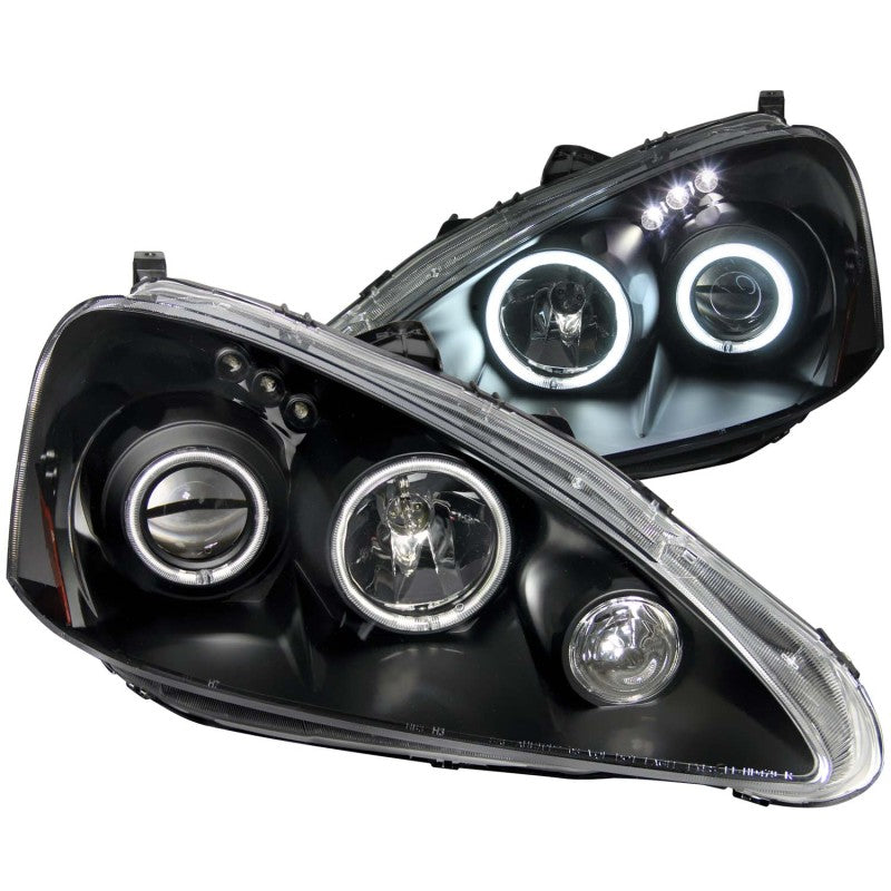 ANZO 2005-2006 Acura Rsx Projecteur Phares avec Halo Noir