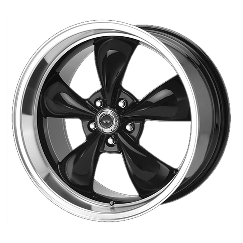 AMERICAN RACING AR105 TORQ THRUST M Gloss Black Machined Lip