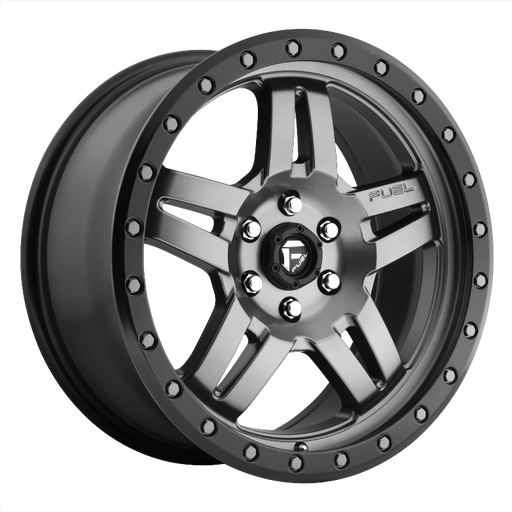 FUEL Off-Road D558 ANZA MATTE GUN METAL BLACK BEAD RING