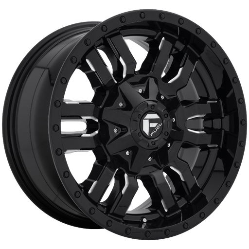 FUEL Off-Road D595 SLEDGE GLOSS BLACK MILLED