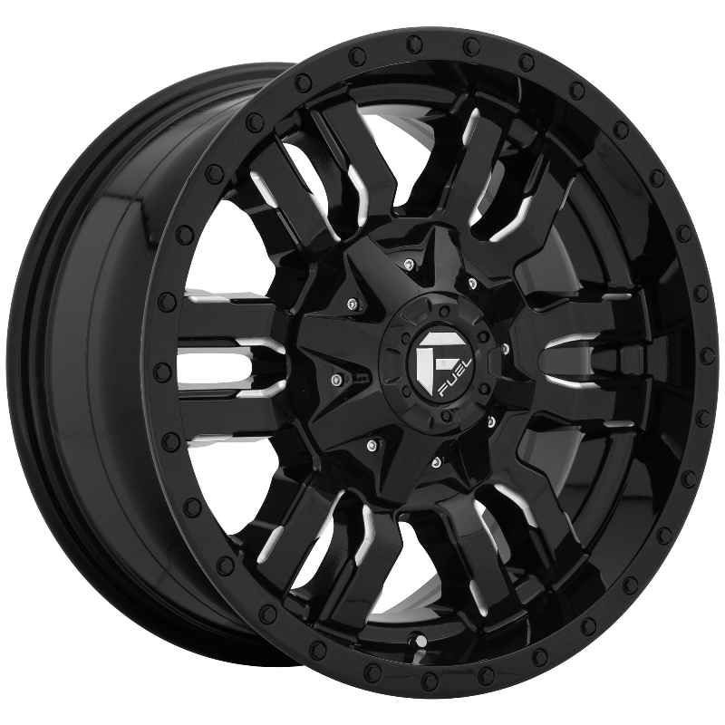 FUEL Off-Road D595 SLEDGE GLOSS BLACK MILLED