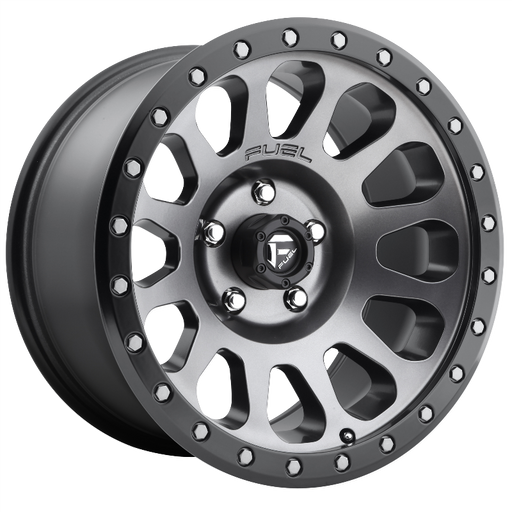 FUEL Off-Road D601 VECTOR MATTE GUN METAL BLACK BEAD RING