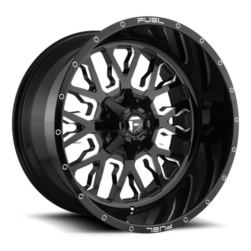 FUEL Off-Road D611 STROKE GLOSS BLACK MILLED