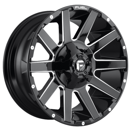 FUEL Off-Road D615 CONTRA GLOSS BLACK MILLED