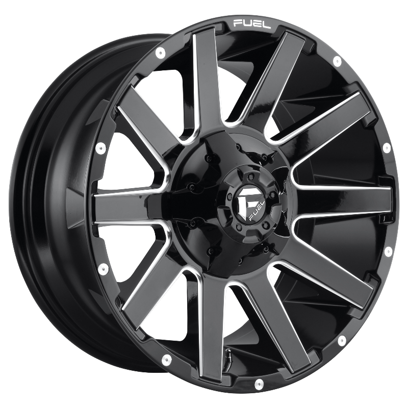 FUEL Off-Road D615 CONTRA GLOSS BLACK MILLED