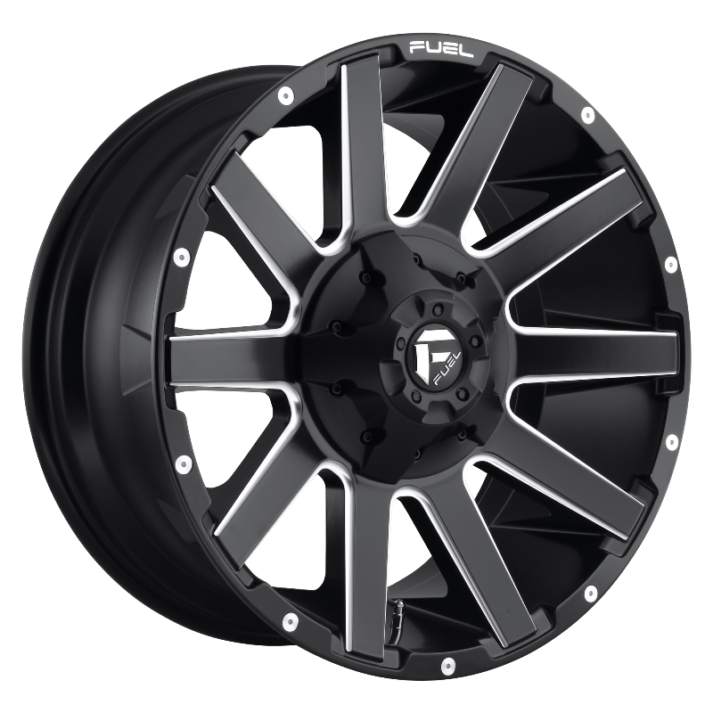 FUEL Off-Road D616 CONTRA MATTE BLACK MILLED
