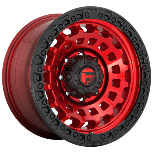 FUEL Off-Road D632 ZEPHYR CANDY RED BLACK BEAD RING