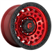 FUEL Off-Road D632 ZEPHYR CANDY RED BLACK BEAD RING